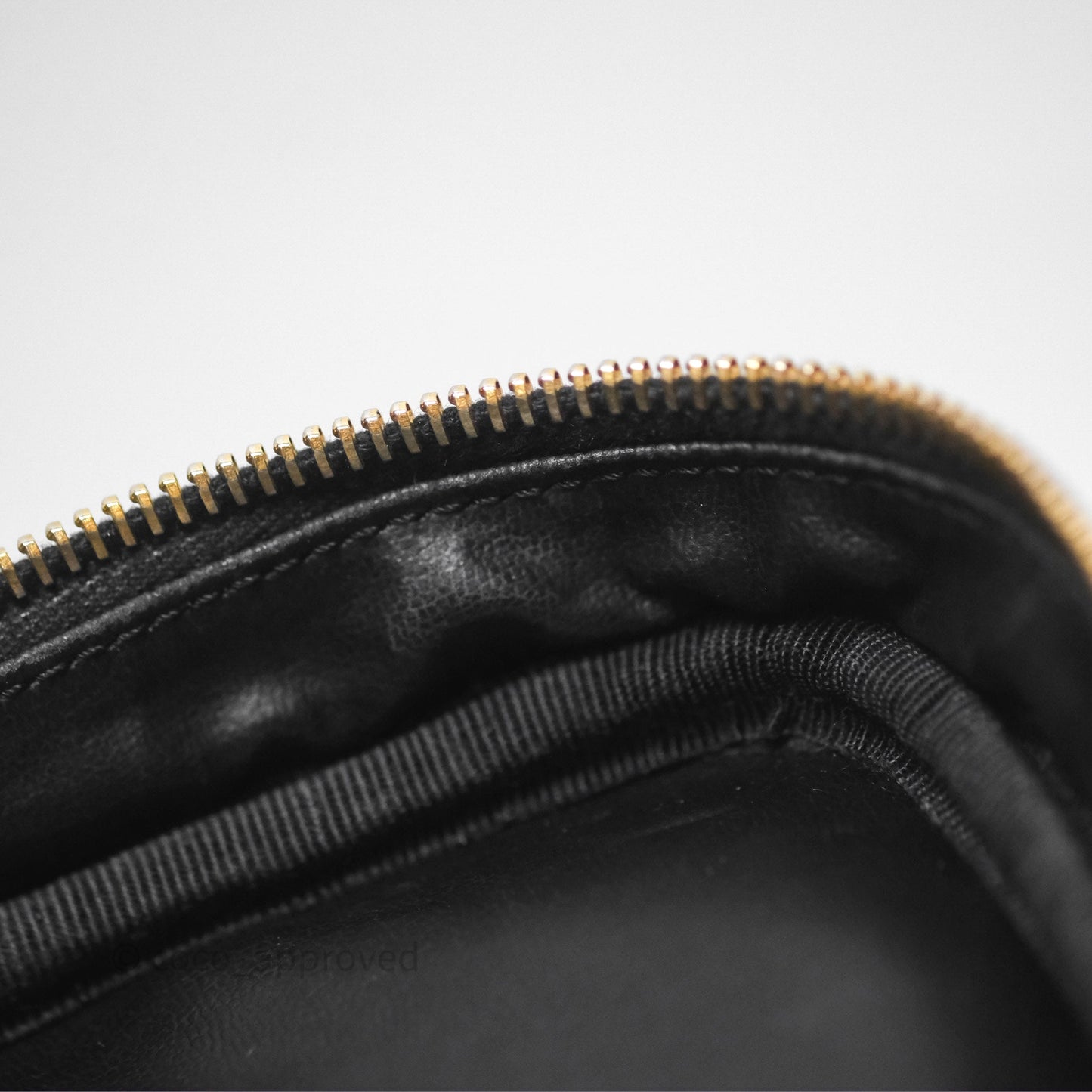 Chanel Vintage Vanity Case Black Caviar Gold Hardware