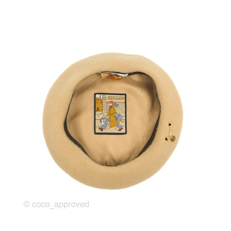Hermès Felicity Beret Sable Wool