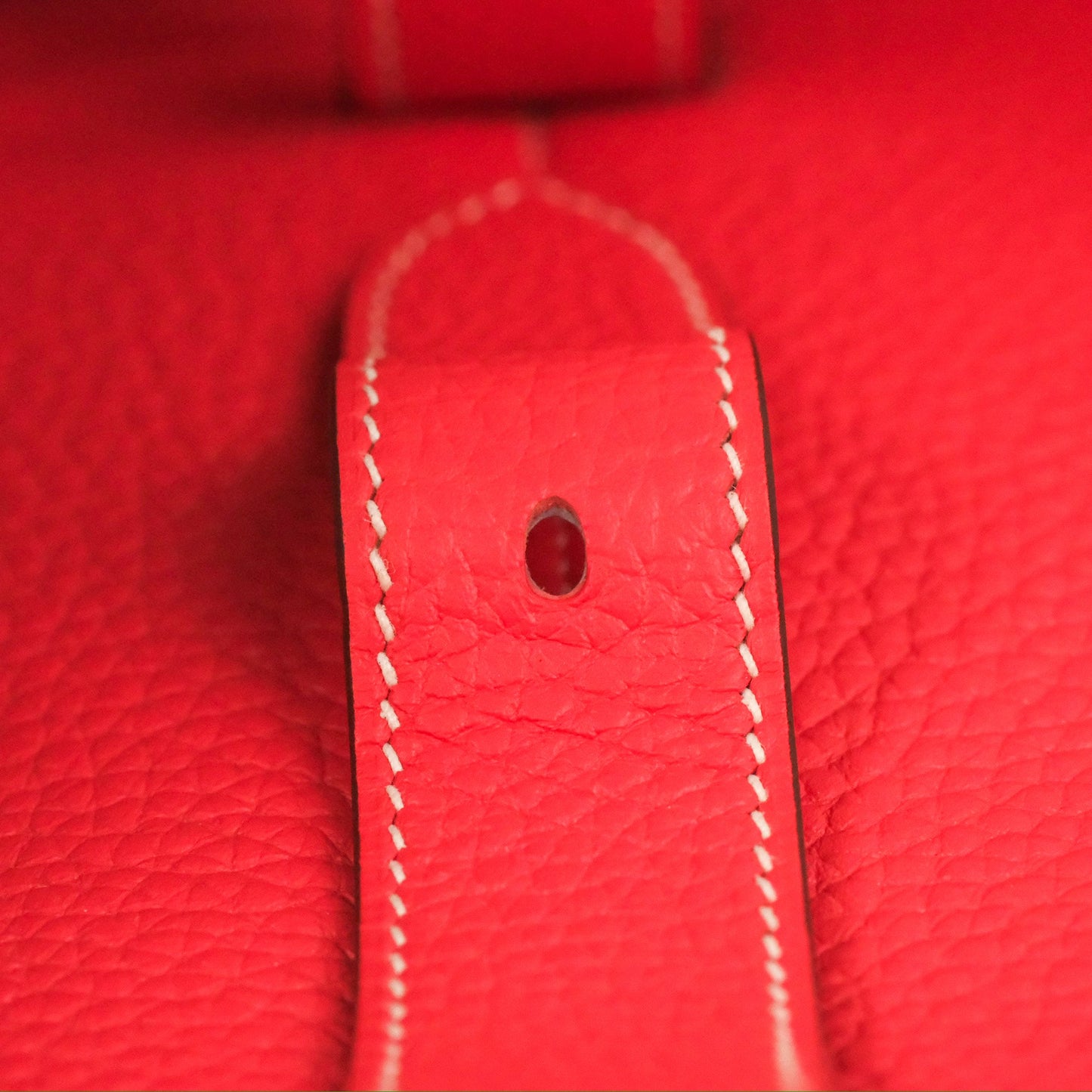 Hermès Halzan 31 Red Palladium Hardware