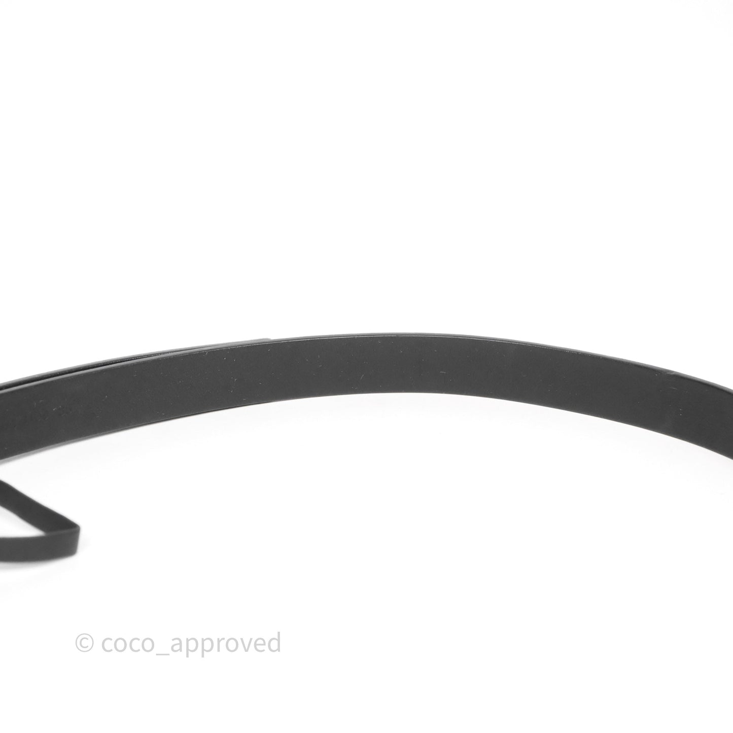 Christian Dior Saddle Belt 20mm Ultramatte So Black Calfskin Size 85