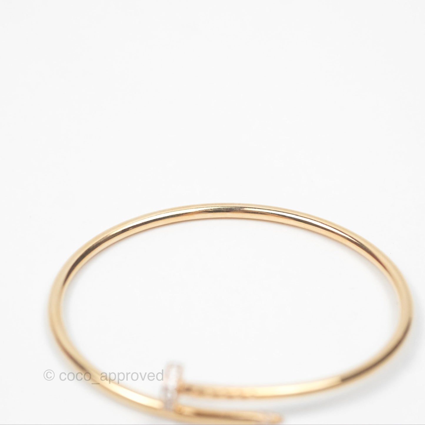 Cartier Small Juste Un Clou Bracelet 18K Pink Gold Diamond