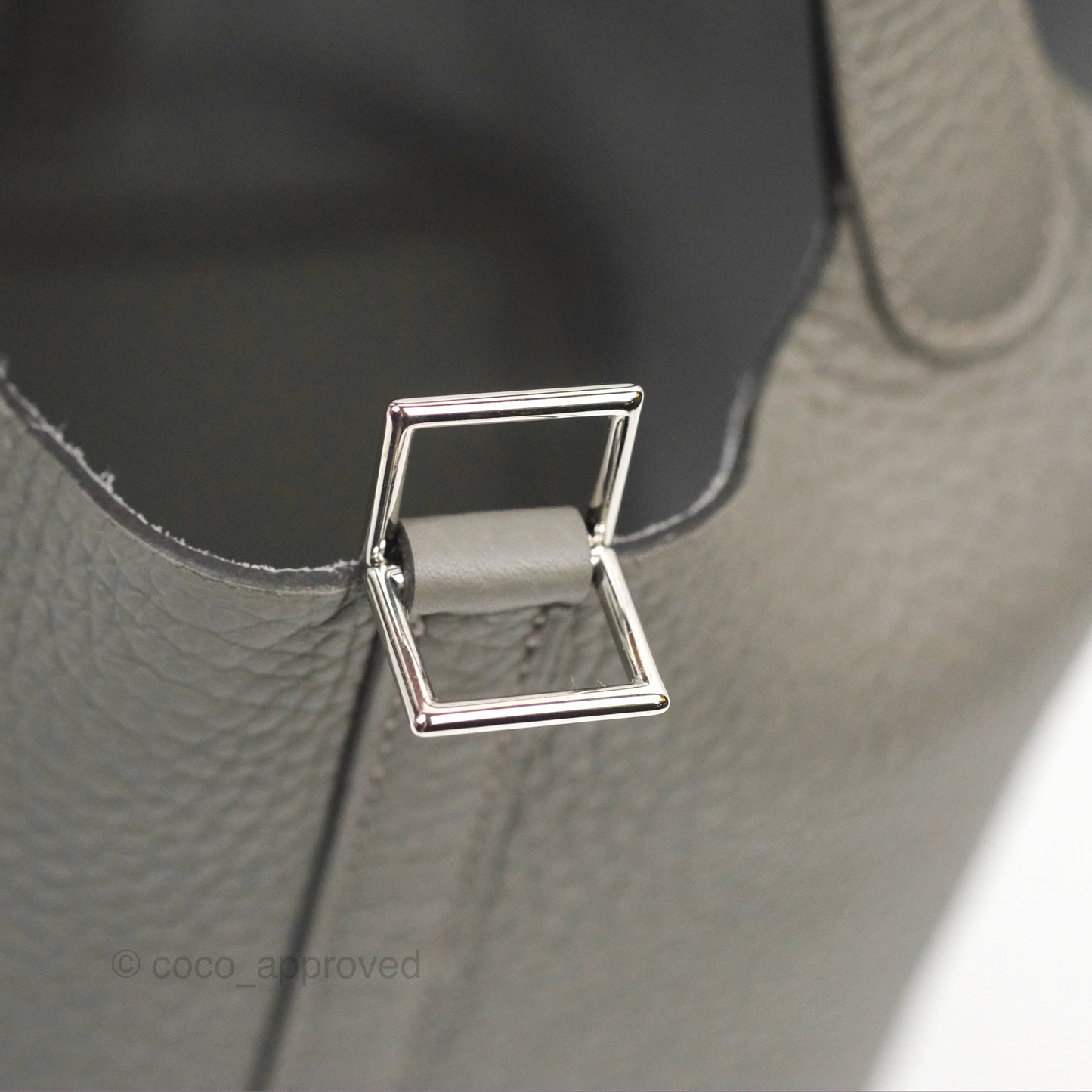 Hermès Picotin Lock 18 Gris Meyer 0L Clemence Palladium Hardware