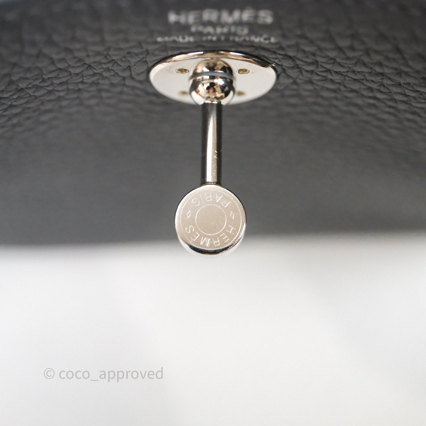 Hermès Mini Lindy II 85 Ardoise Clemence Palladium Hardware