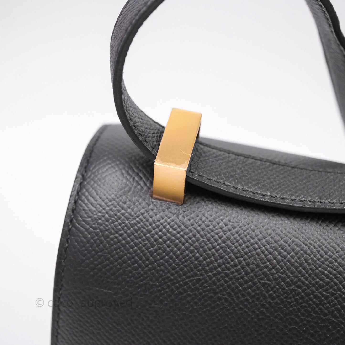 Hermès Constance 24 Noir 89 Epsom Gold Hardware
