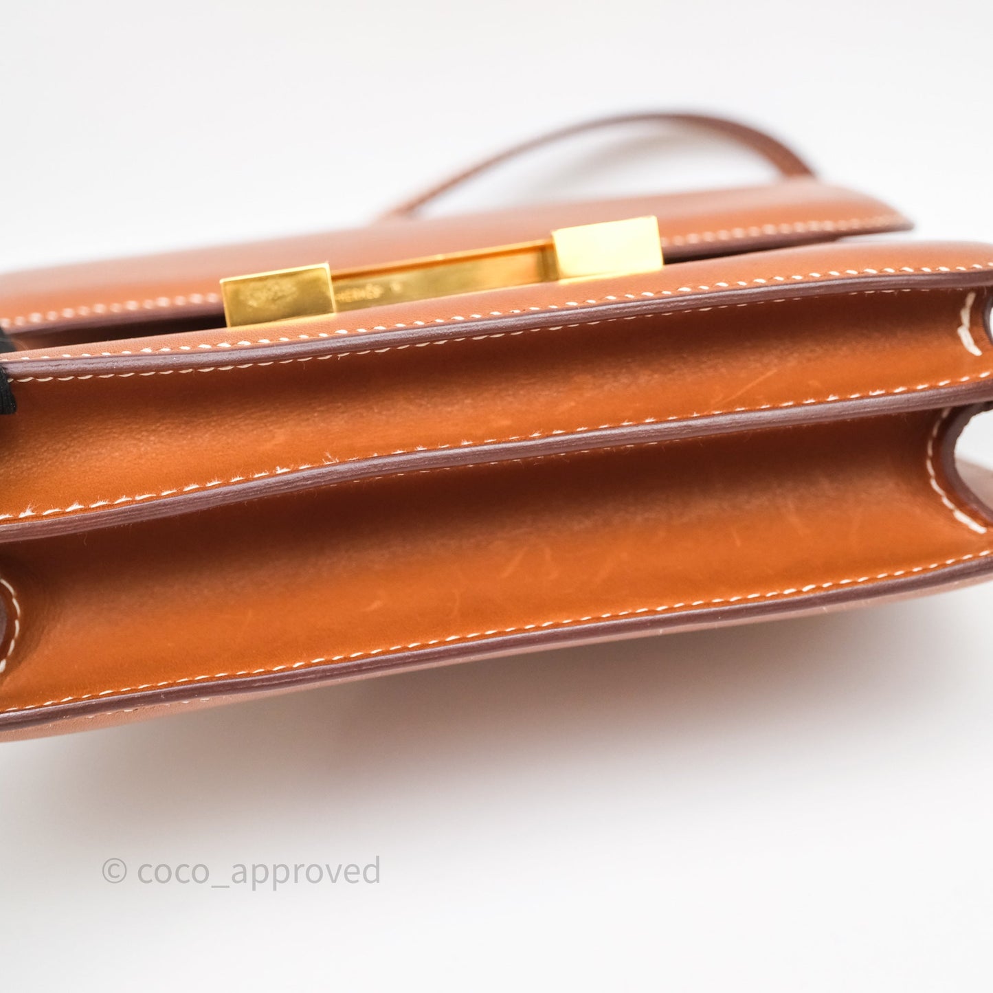 Hermès Constance Mini Smooth Barenia Leather Gold Hardware