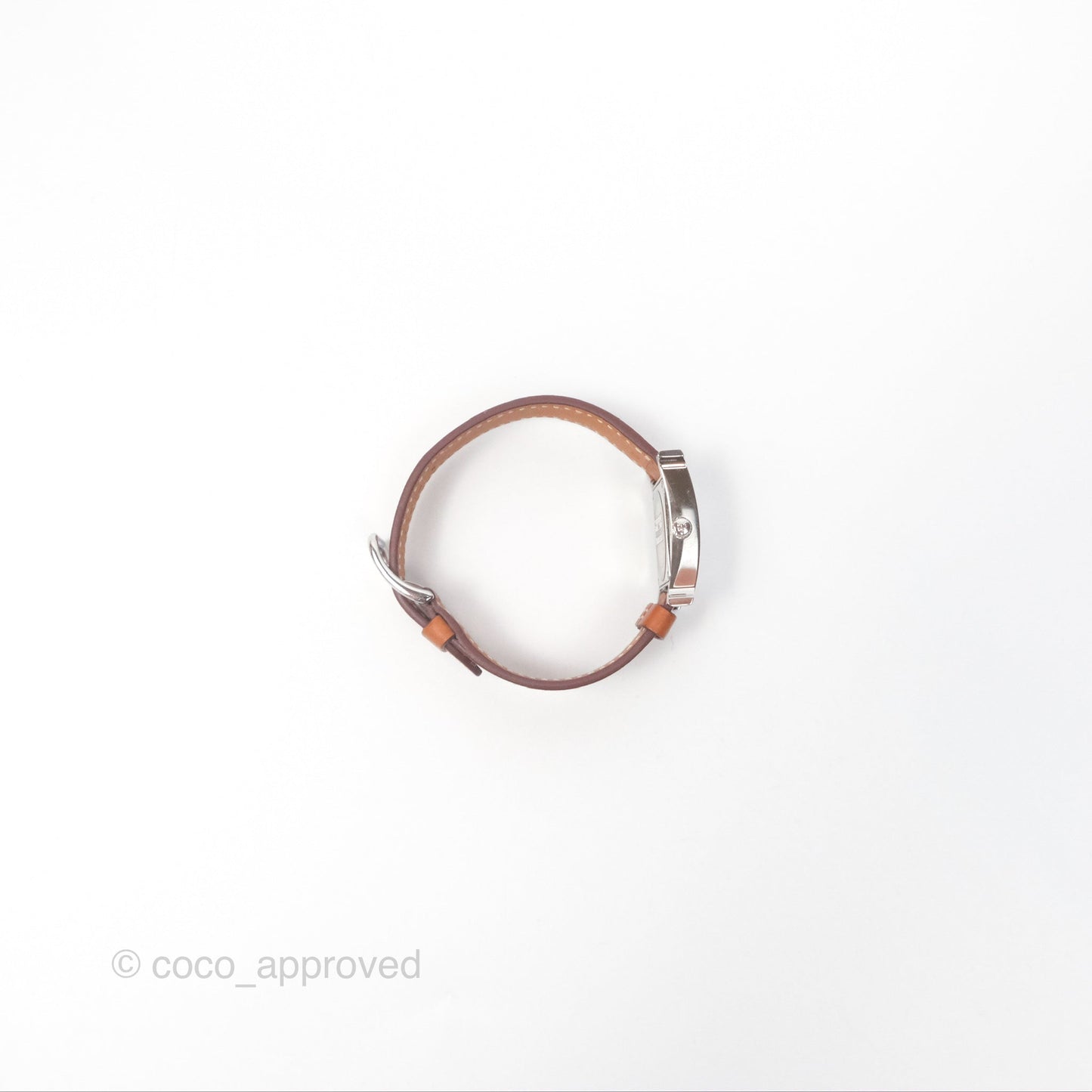 Hermès Heure H Watch Gold Epsom Palladium Hardware