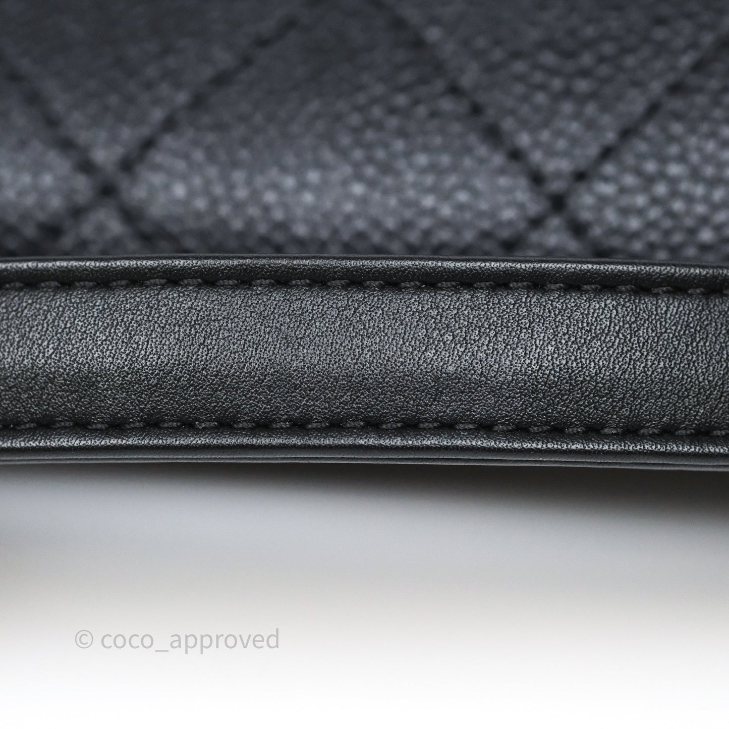 Chanel Top Handle Flap Bag Dark Navy Caviar Silver Hardware