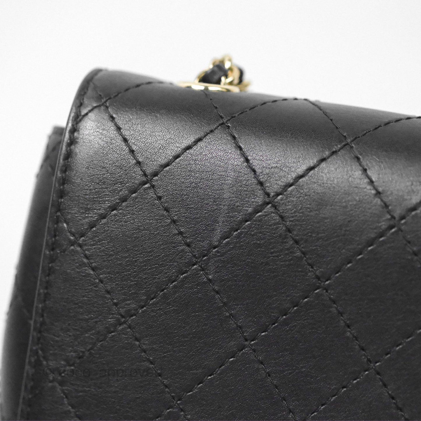 Chanel Calfskin Stitched Small Flap Bag Black