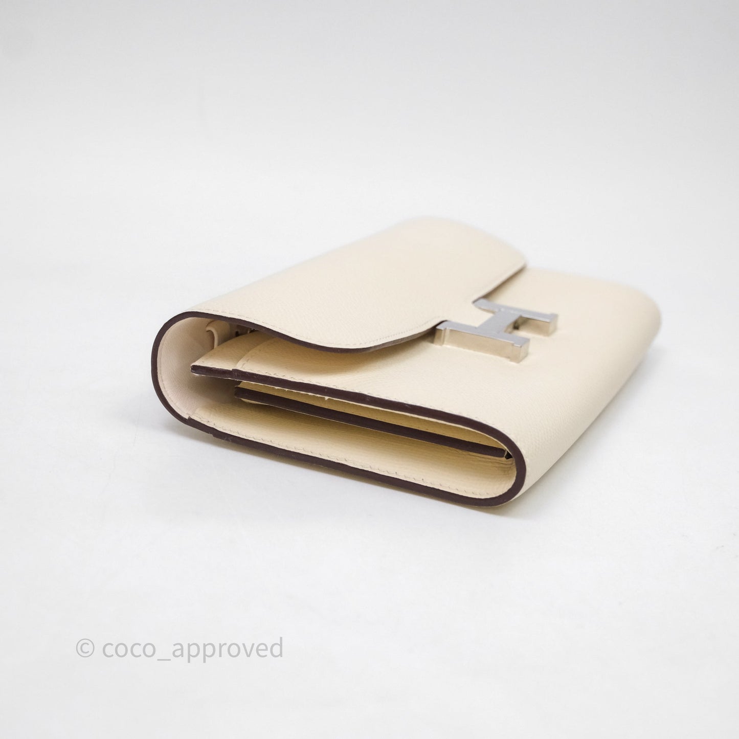 Hermès Constance To Go Wallet Nata I2 Epsom Palladium hardware