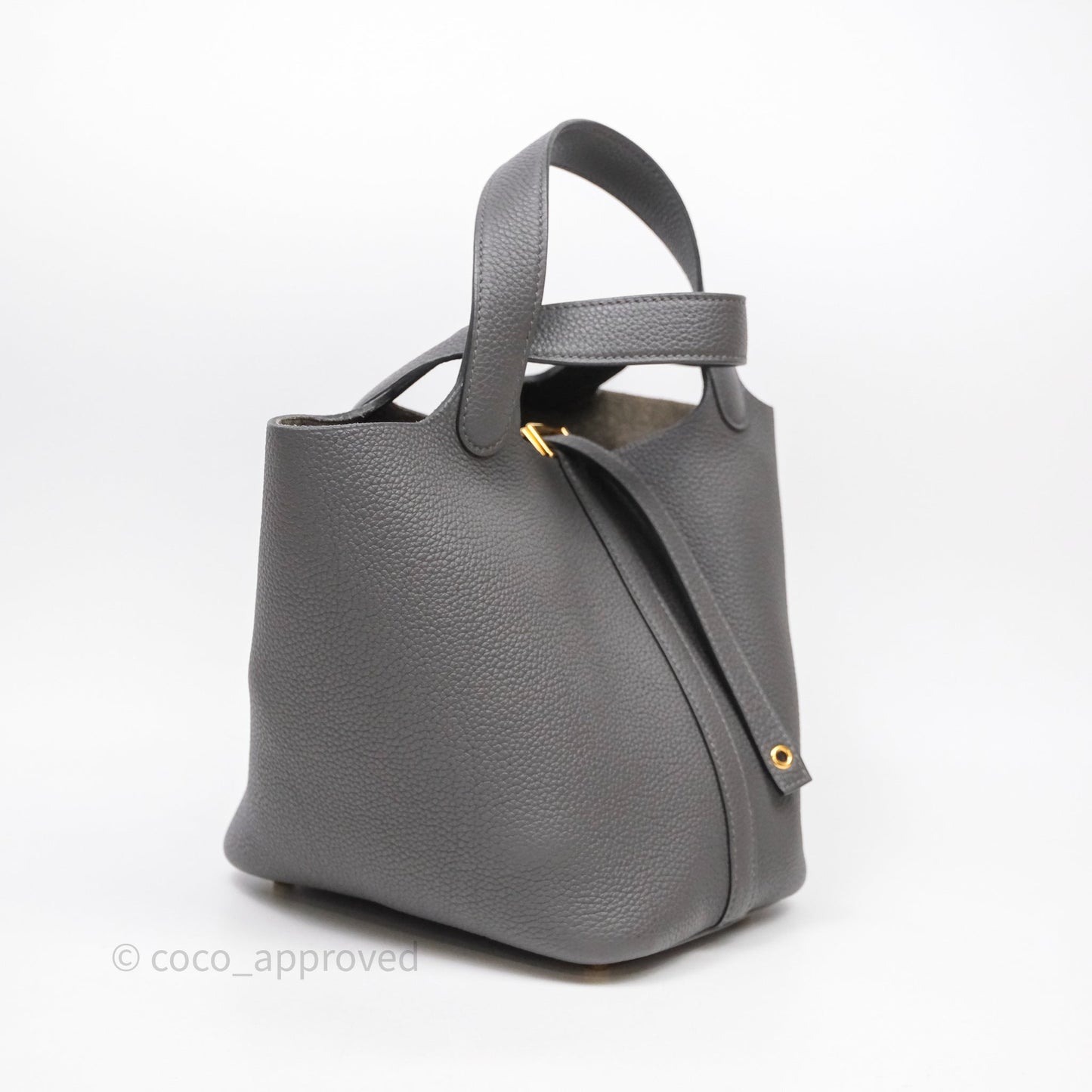 Hermès Picotin Lock 18 Graphite 88 Taurillon Maurice Gold Hardware