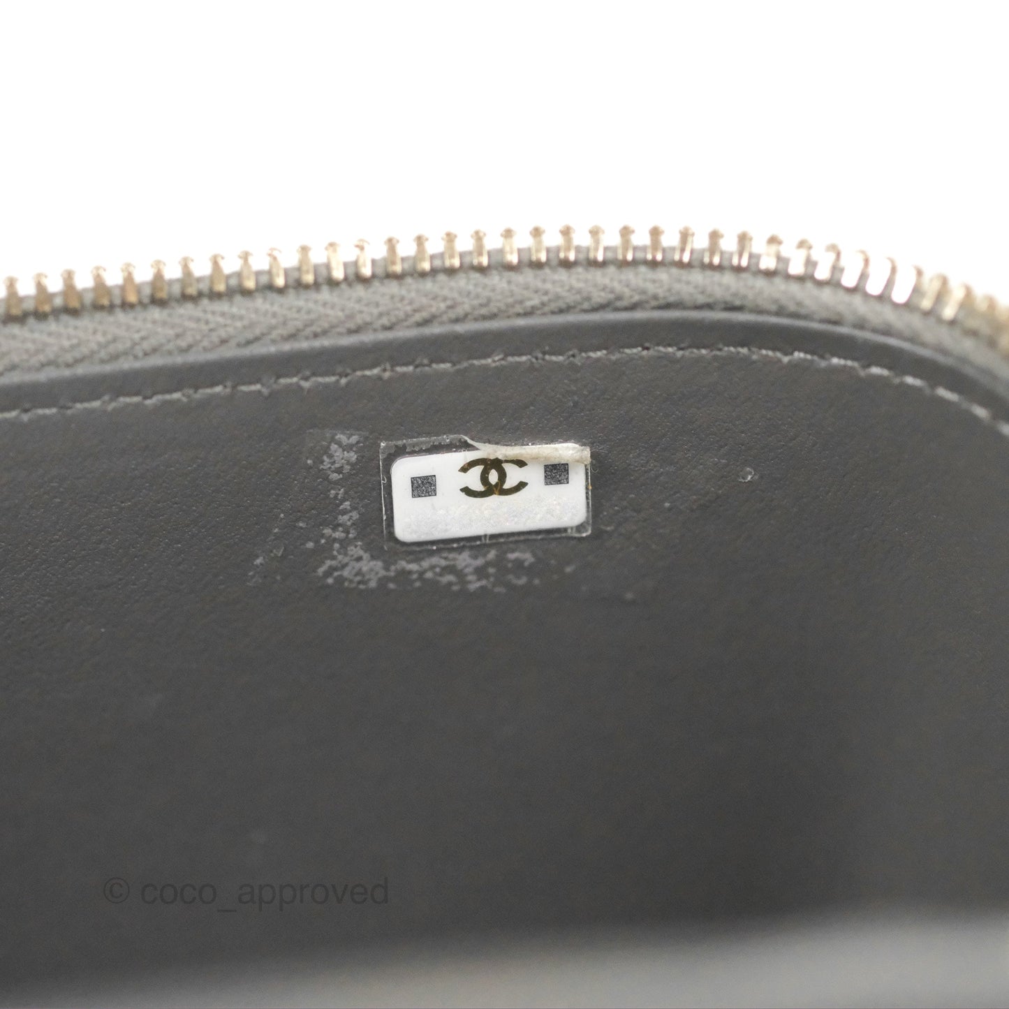 Chanel Vanity Rectangular Top Handle Dark Grey Lambskin Gold Hardware