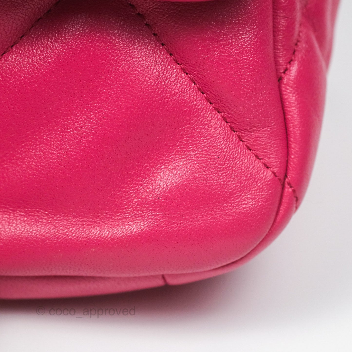 Chanel 19 Large (Medium) Dark Pink Goatskin Mixed Hardware