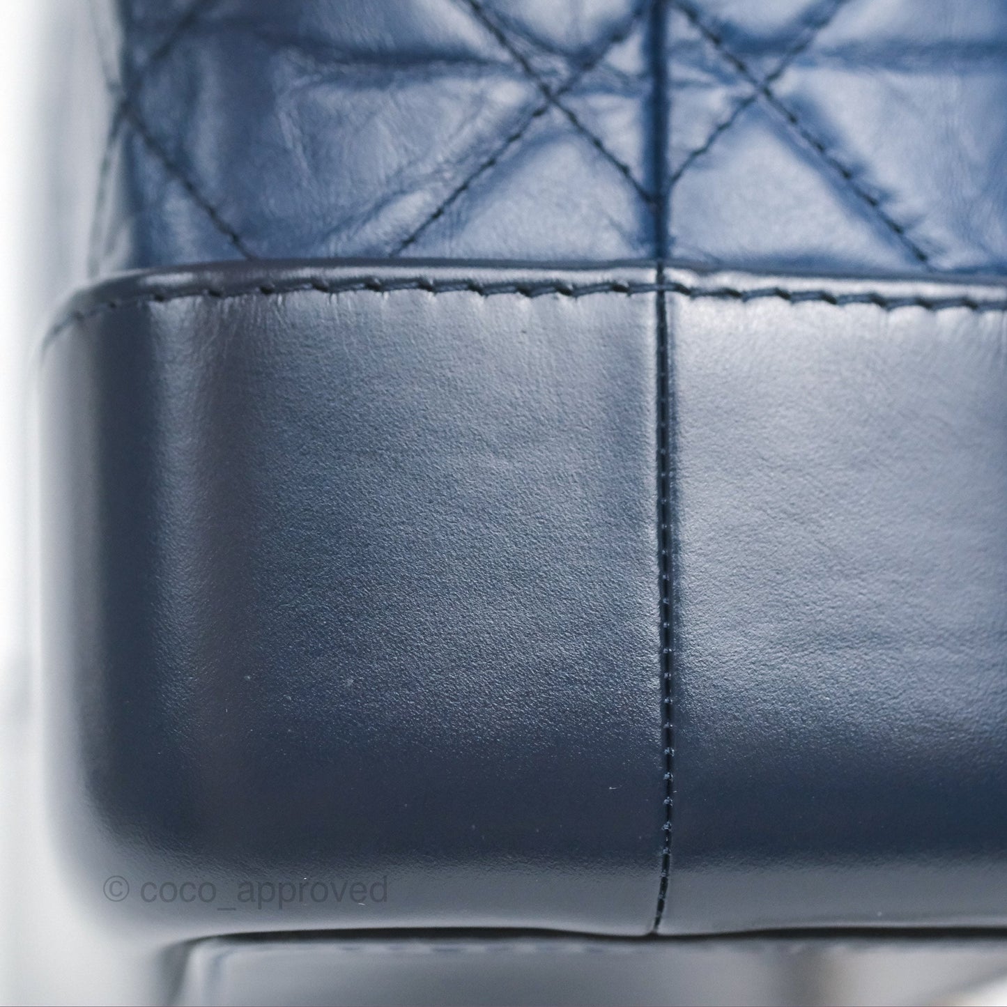 Chanel Small Gabrielle Backpack Navy Aged Calfskin
