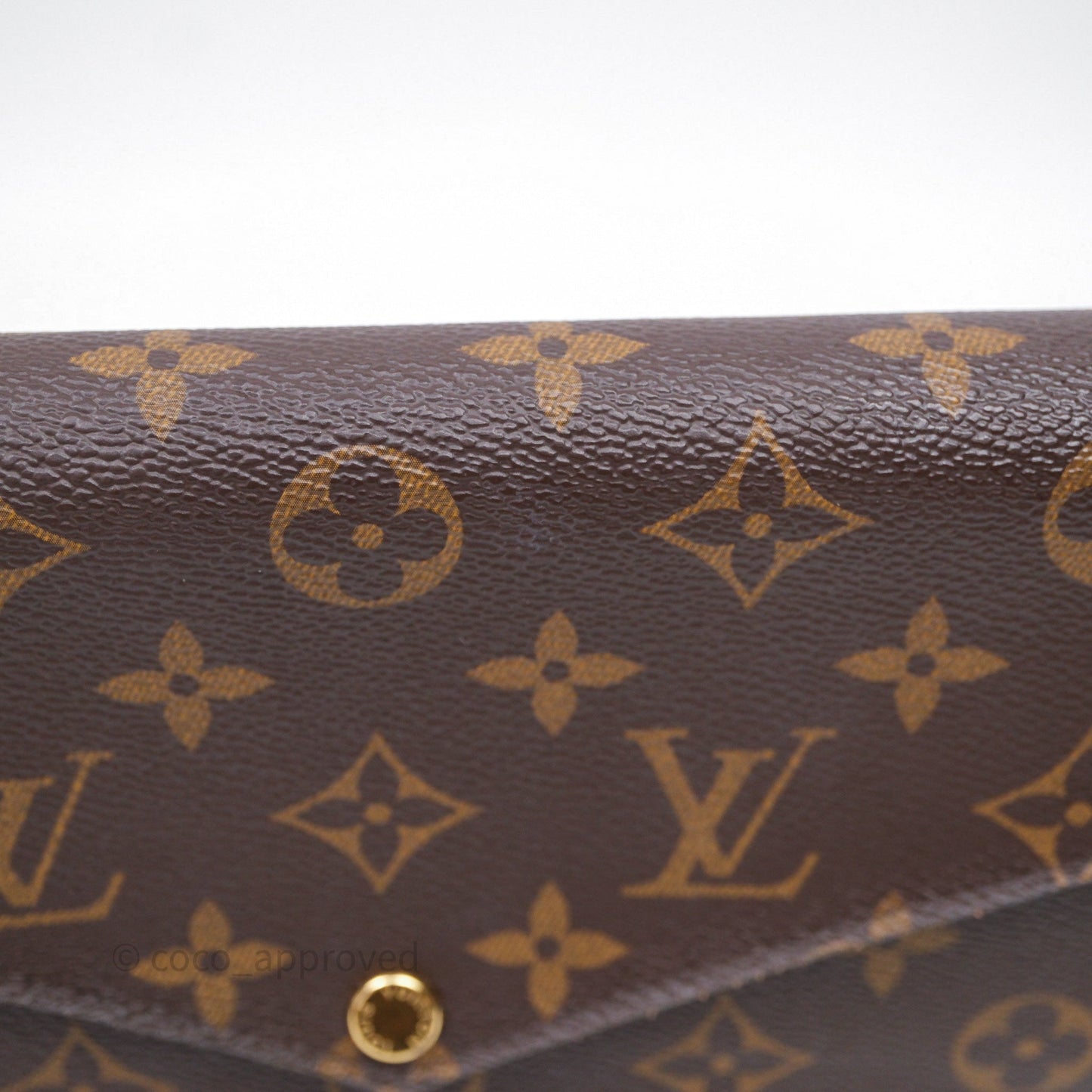 Louis Vuitton Félicie Pochette Clutch Monogram Canvas Gold Hardware