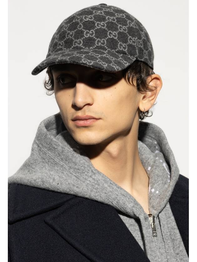 Luxury Gucci Trending 2025 GG Flannel Ball Cap Grey