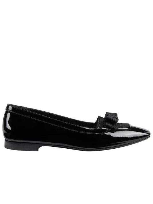 Luxury Gucci Trending 2025 GG Canvas Patent Leather Ballet Flat Black