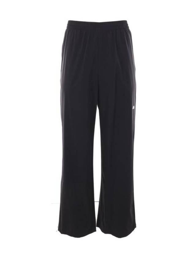 Luxury Balenciaga Logo Print Track Pants Black