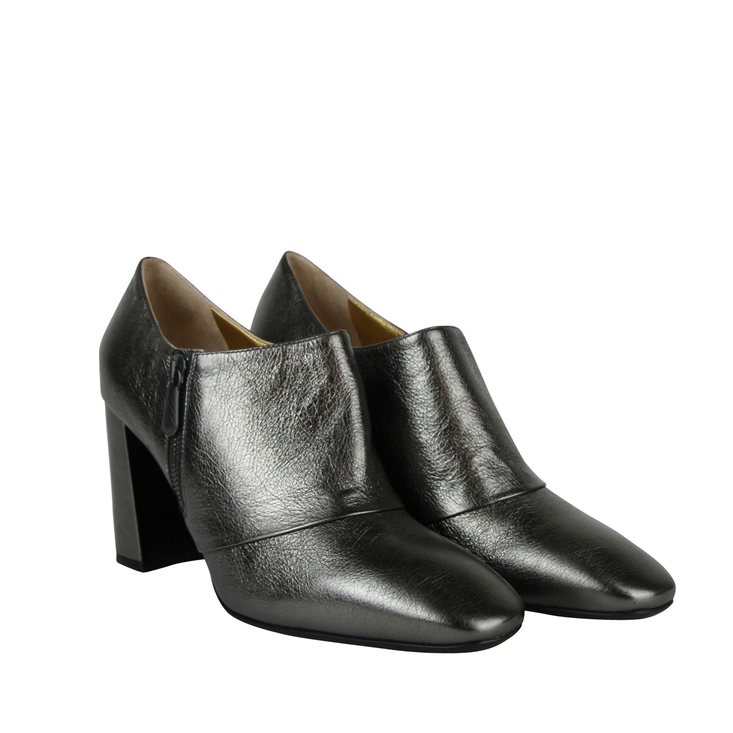 Luxury Bottega Veneta Women's Ankle  Metallic Leather Booties