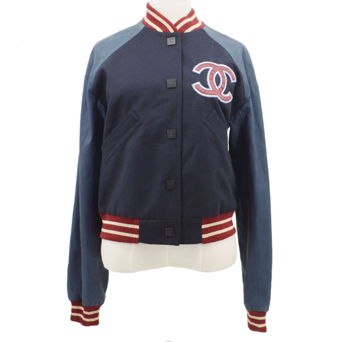 Luxury Chanel 2004 Spring Letterman bomber jacket #36