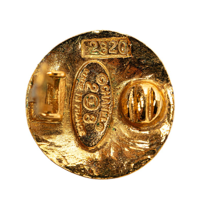 Chanel Coco Logo Round Earring G   CHANEL