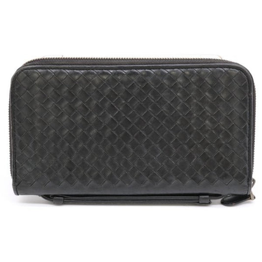 Luxury Bottega Veneta Intrecciato  Leather Long Wallet (Bi-Fold) ()