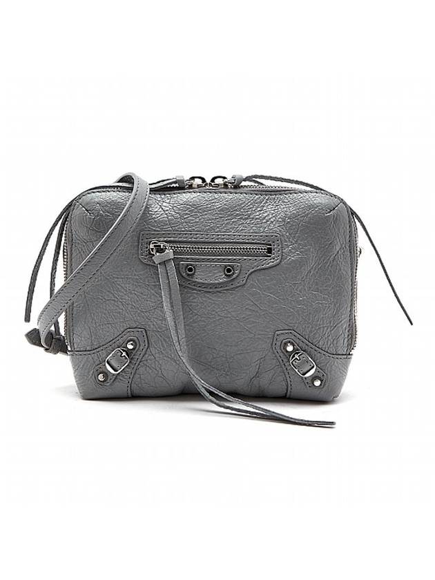 Luxury Balenciaga Classic Reporter Chain Cross Bag Grey