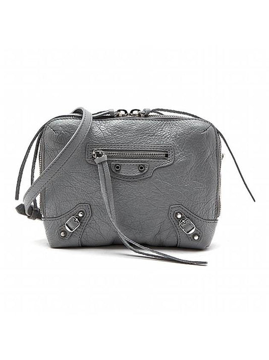 Luxury Balenciaga Classic Reporter Chain Cross Bag Grey