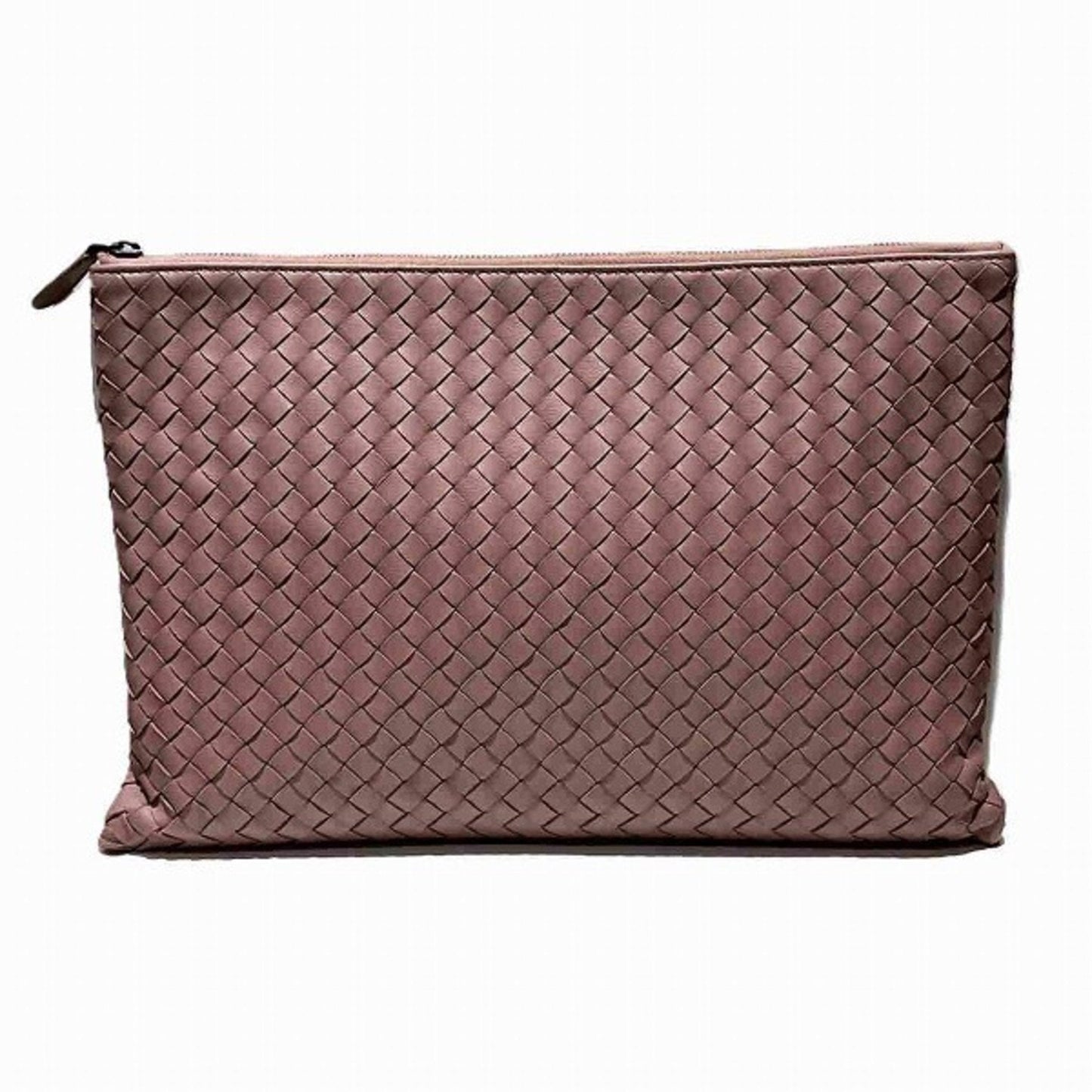 Luxury Bottega Veneta Intrecciato  Leather Clutch Bag ()
