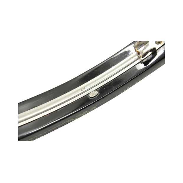 Luxury Chanel Black Hair Barrette With Pearl Cc Logo