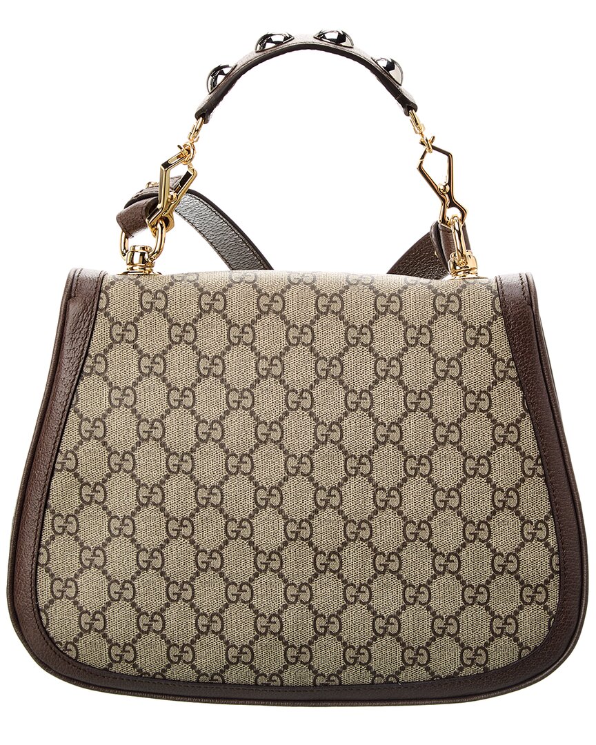 Luxury Gucci Trending 2025 Blondie Medium GG Supreme Canvas & Leather Bag