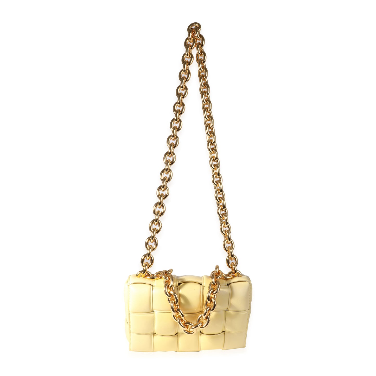 Luxury Bottega Veneta Butter Maxi Intrecciato Leather Chain Cassette Bag