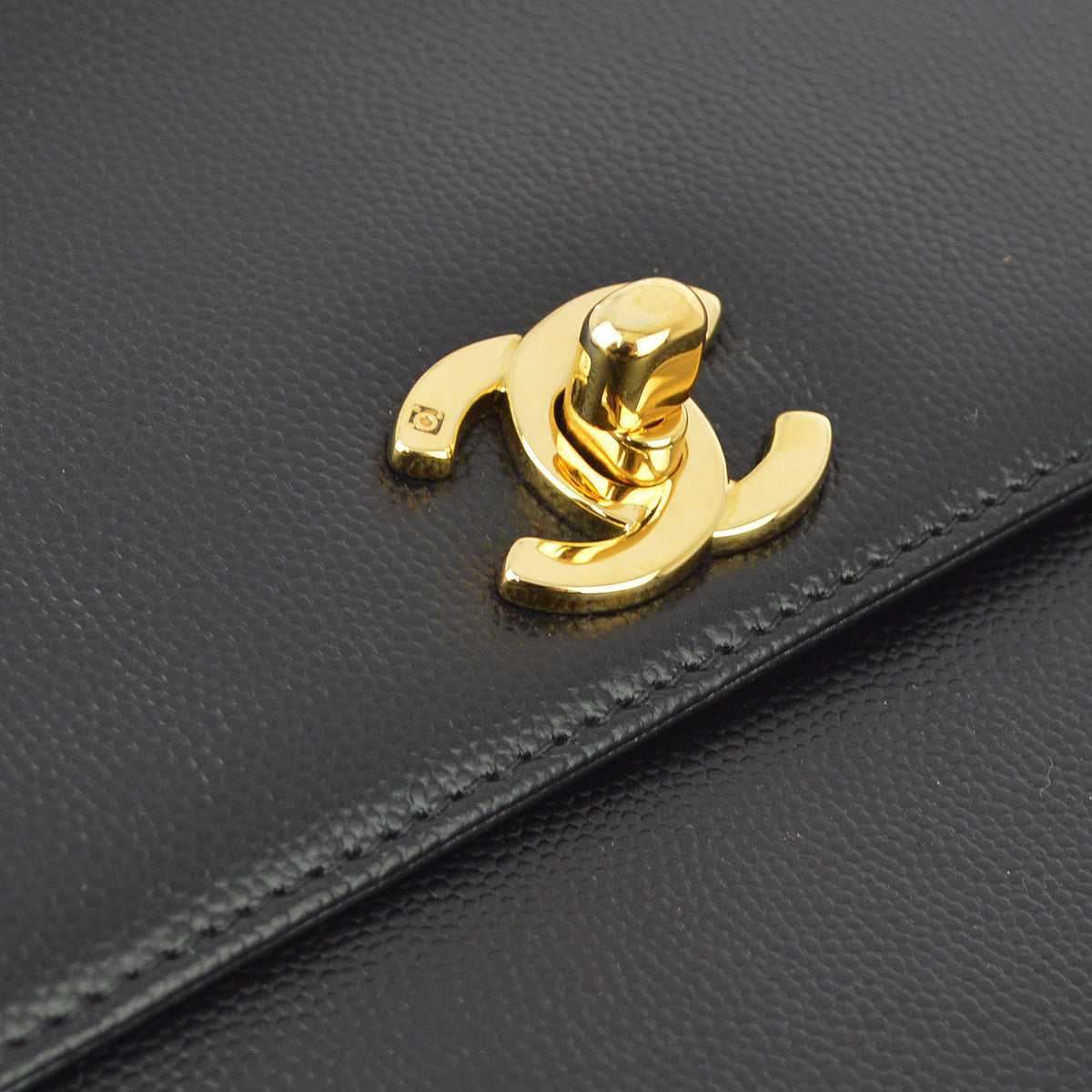 Luxury Chanel Black Caviar Braided Shoulder Bag
