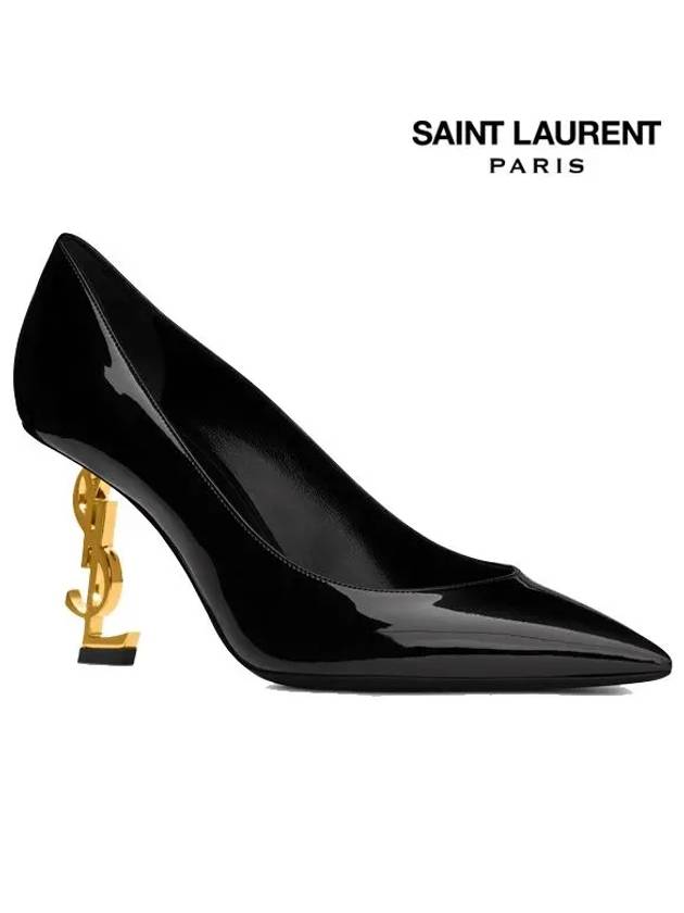 Luxury Saint Laurent Opium Pumps Black Gold