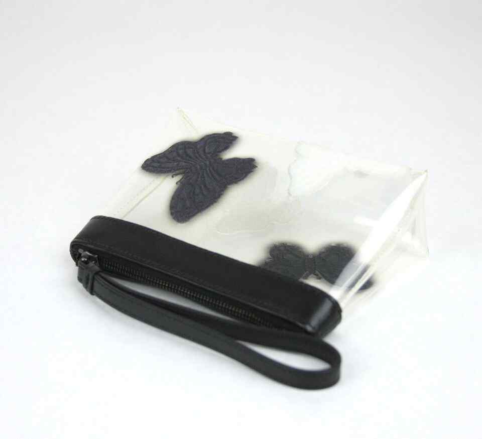 Luxury Bottega Veneta Women's clear Wristlet Clutch Bag Butterfly