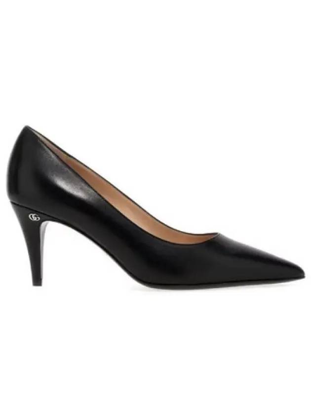 Luxury Gucci Trending 2025 Leather Mid Heel Pumps Black