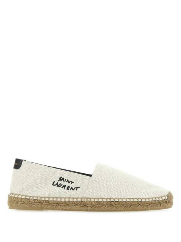 Luxury Saint Laurent Logo Monogram Espadrilles Beige