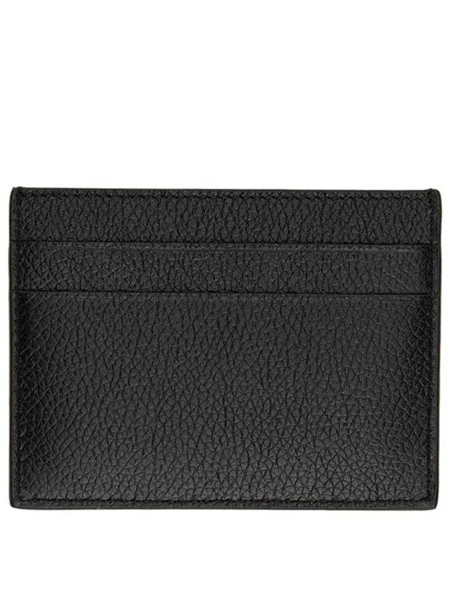 Luxury Balenciaga Logo Print Card Wallet Black