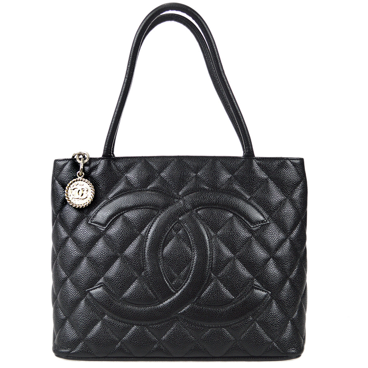 Luxury Chanel 2005-2006 Medallion Tote SHW Black Caviar