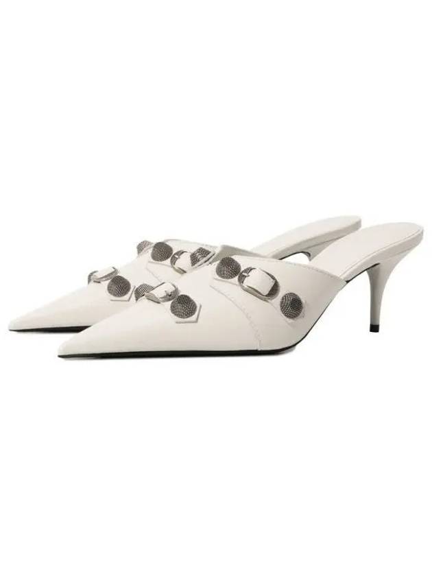 Luxury Balenciaga Cagole 70mm Mule Optic White