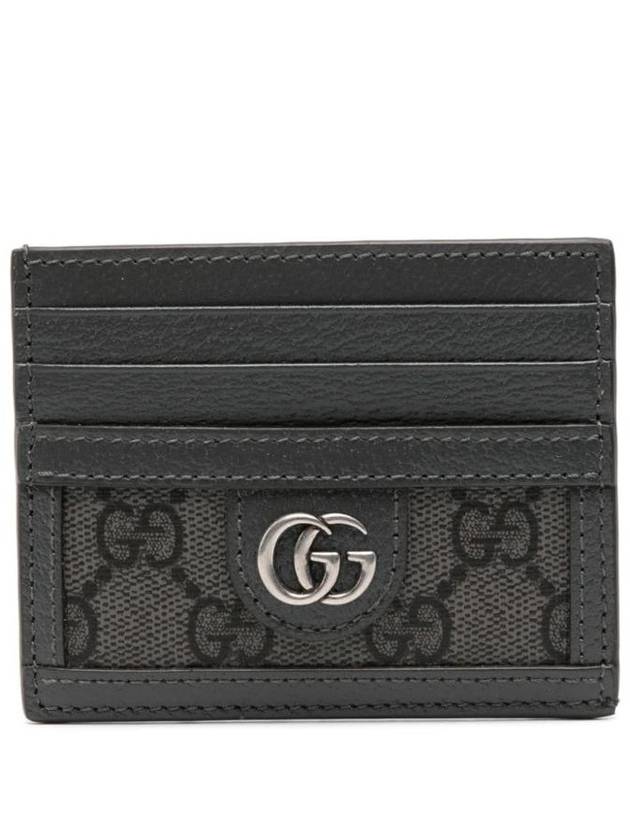 Luxury Gucci Trending 2025 Ophidia GG Card Wallet Grey