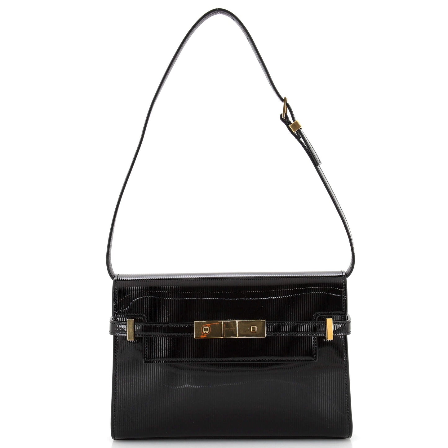 Luxury Saint Laurent Manhattan Shoulder Bag Patent Small