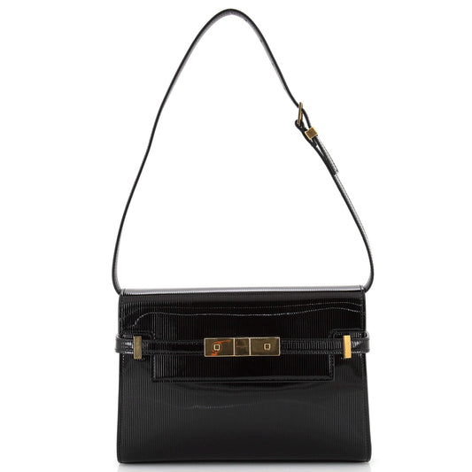 Luxury Saint Laurent Manhattan Shoulder Bag Patent Small