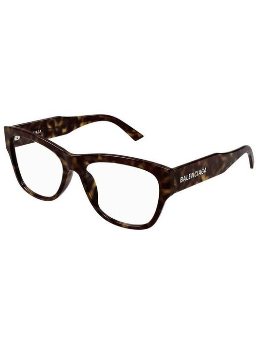 Luxury Balenciaga Acetate Square Eyeglasses Havana