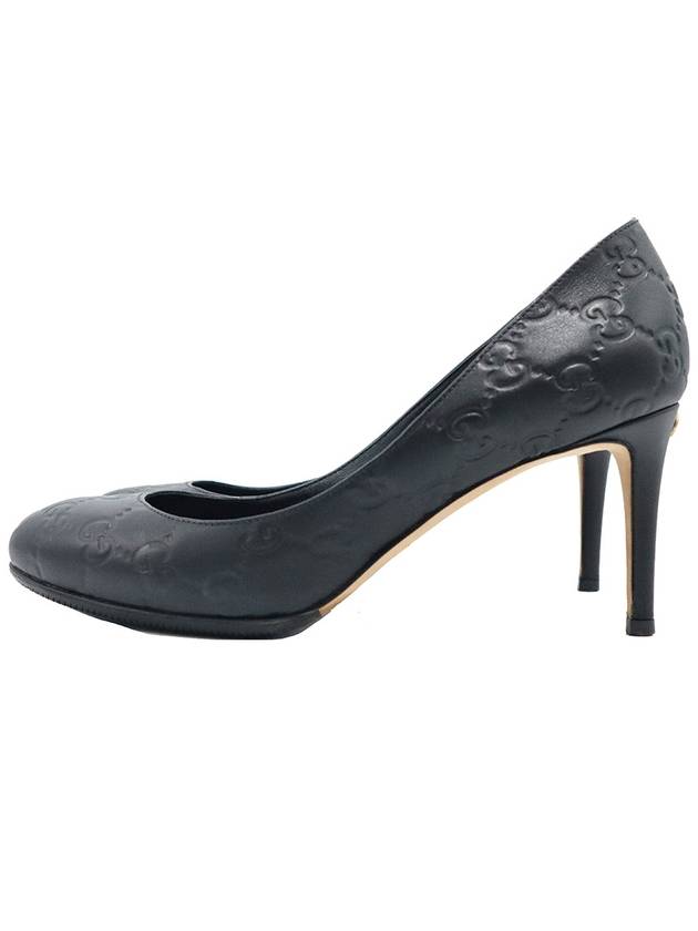 Luxury Gucci Trending 2025 Luxury Gucci Trending 2025 338726 GG Logo Black Cima Leather Pumps Shoes 36