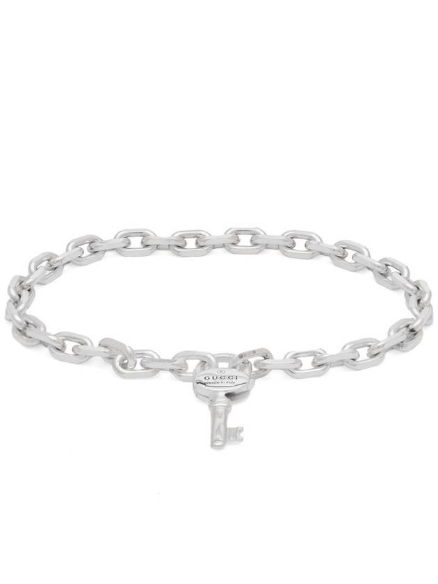 Luxury Gucci Trending 2025 Trademark Chain Keys Bracelet Silver