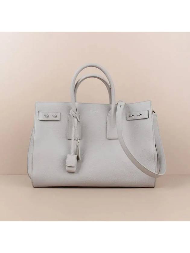 Luxury Saint Laurent Sac De Jour Medium Shoulder Bag Grey