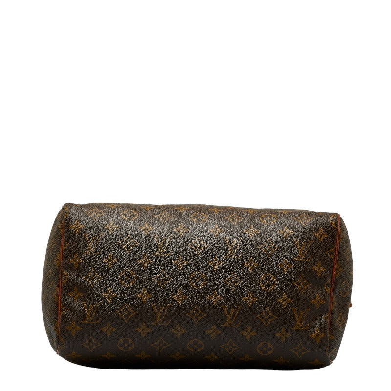 Louis Vuitton Monogram Speedy 30 Handbag M41526 Brown PVC Leather  Louis Vuitton