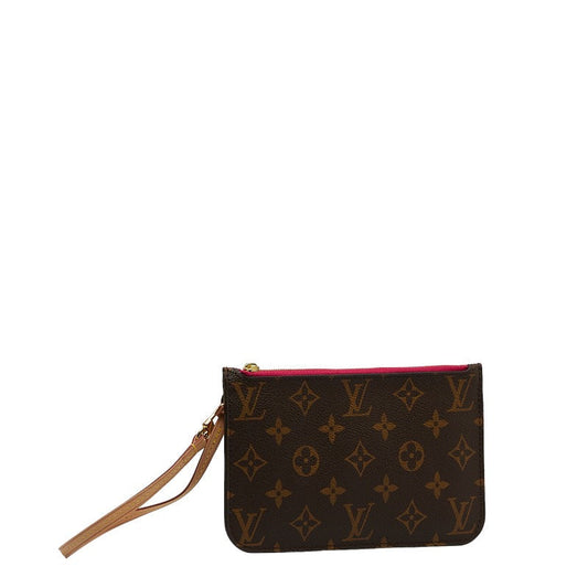Louis Vuitton Monogram Neverfull PM Pouch Brown