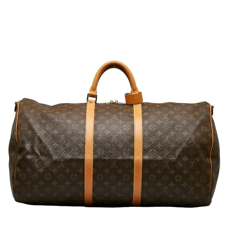 Louis Vuitton Monogram Keepall Bandolière 60 Boston Bag M41412