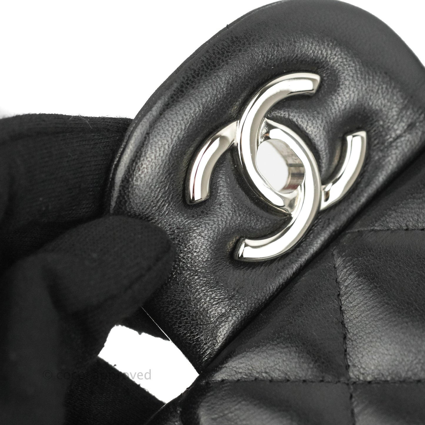 Chanel Jumbo Double Flap Black Lambskin Silver Hardware⁣⁣